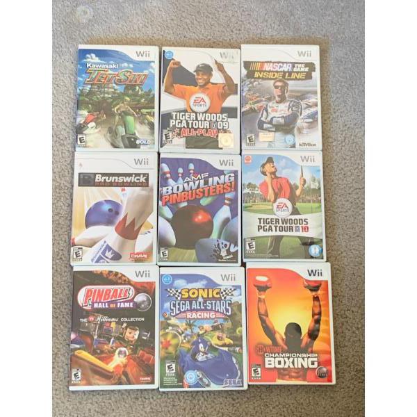WII Game Collection (Quantity 9)