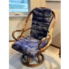 Image 1 : Original Pretzel Rattan Swivel Chair In Amazing Condition all original never refinished. 41”H 

27”w