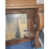 Image 3 : Wooden Hall Mirror w Shelf & Lion Foot Detail 45 w 9 d 2 1/2 h