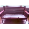 Image 3 : Vilas Solid Maple Wood-Framed Sofa with Gray Cushions