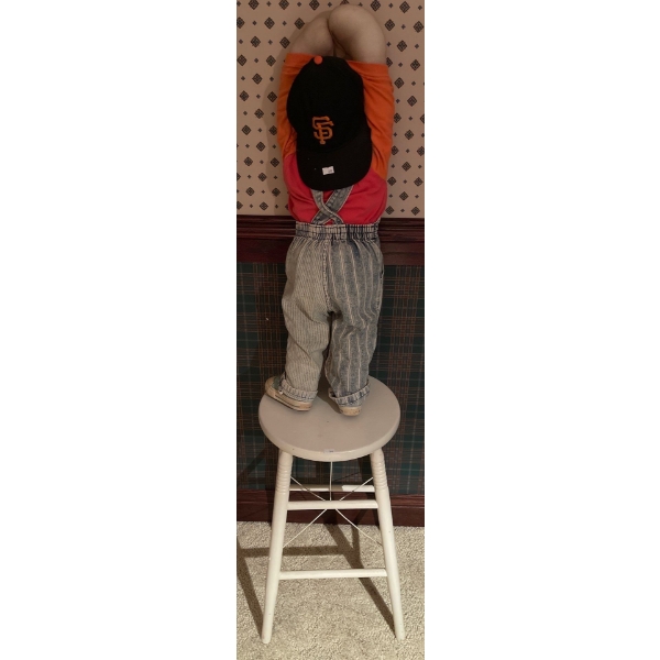 Hide & Seek Doll & Wood Stool