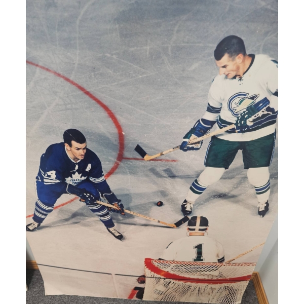 Large Hockey Action Poster Print, 29 x 37 Inches