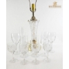 Image 3 : Vintage Cut Crystal Set Includes A Table Lamp And Various Wine Glasses
