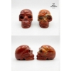 Image 3 : 2 hand-carved Red Jasper Crystal skulls. 3 IN T