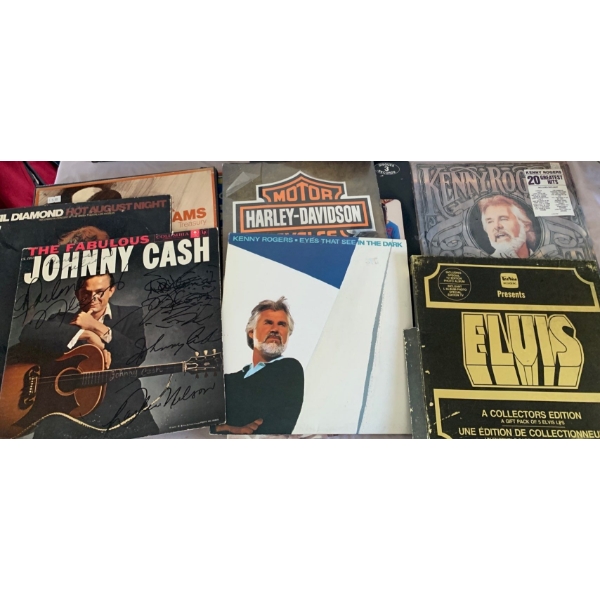 Assorted Record Collection - Kenny Rogers Elvis & More
