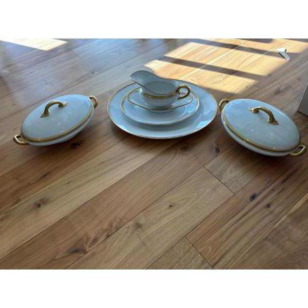 22K Gold Rimmed Limoges Serving Ware - Soup Taurine Gravy Boat & More