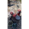 Image 2 : Backyard Bundle  - Hose Reel, Bird Feeder, Planter Pots, & Garden Decor