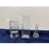 Image 1 : Tall Glass Vases 9H 6H 6.75H