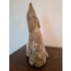 Image 4 : Soapstone Indigenous Sculpture w Eagle Head & Spiritual Faces. 9 1/2 w, 12 h, 4 1/2 d