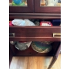 Image 8 : Large Solid Wood China Cabinet, Contents NOT Included - 75W, 18D, 80T