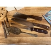 Image 2 : Selection of Knives, Scissors, Cutlery Henckels Knife Block, Cookie Jar, Wicker Paper Plate Holders 