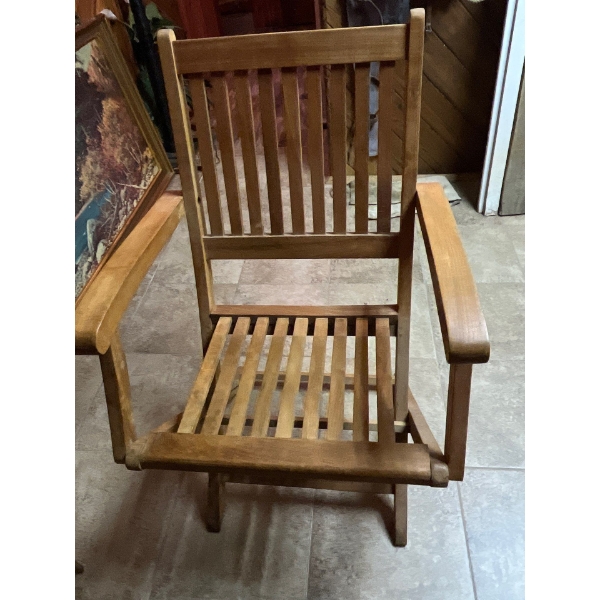 Beautiful Hand Crafted Folding Teak Chairs