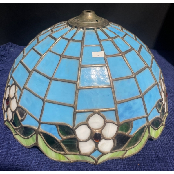 Tiffany Style Baby Blue Handmade Lamp Shade