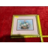 Image 1 : Flowers in a Basket Painting Print (7.75 x 5.5" Before Frame)