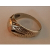 Image 2 : Stamped 10K Men's Tri- Gold Signet Ring 5.6g