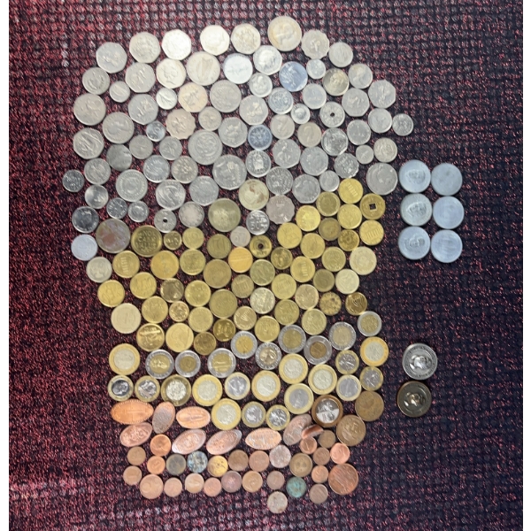 Various Coins and Tokens in Different Alloys, Canadian, American