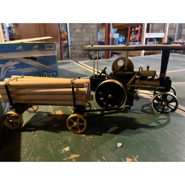 Bausatz Wilesco model working steam powered Brass  Tractor engine D416 Retails $800 Fully assembled 