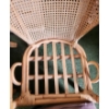 Image 4 : 2 Chairs w/ Rattan Backs: Arm Chair 26 W, 21 D, 38 T, Side Chair 25 W, 19 D, 29 T and 2 Extra Chairs