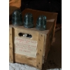 Image 2 : antique insulators egg heads dark green 4 1/4 x 3 1/8 wet no embassy except XIXO or top no crack or 