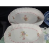 Image 7 : Green Plate 13.5, Nikko  Pink and White Platters- Largest: 14 x 9.5, Antique Blue & White 11 x 8.5