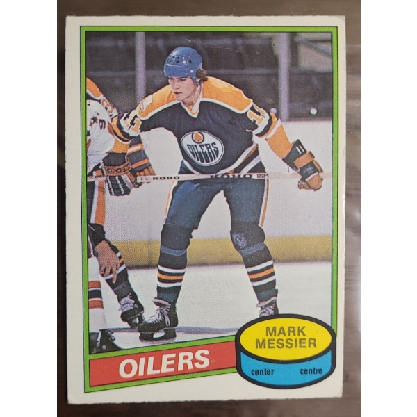 Mark Messier Oilers Center Hockey Card 1980 O-Pee-Chee