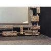 Image 4 : Mid Century Syroco Inspired Brutalist Mirror - 29.5"W x 17.25"H