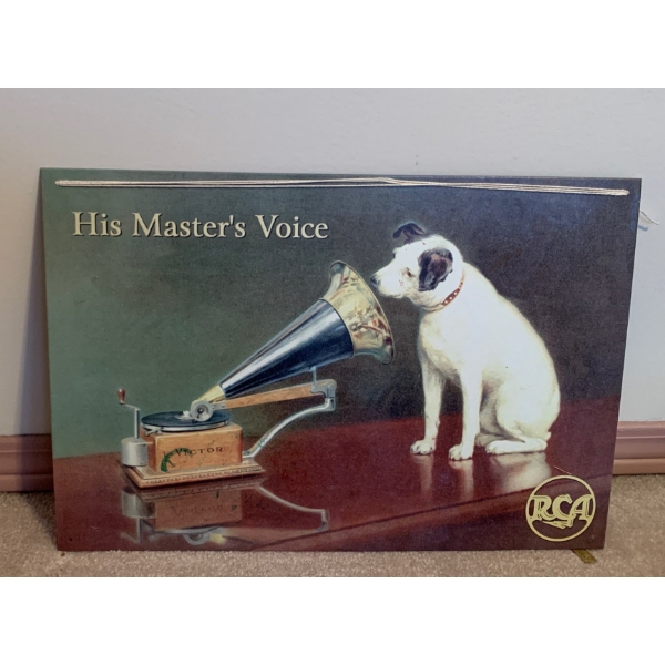 'His Master's Voice' Art Print Reproduction 18x12