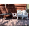 Image 1 : 9 Plastic Chairs, Includes Table 