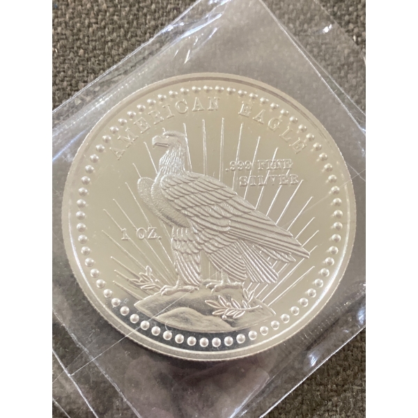 1981 American Eagle 1 oz Silver Round, Lady Liberty and Eagle Design
