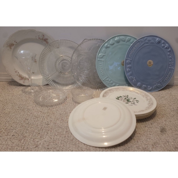 Collection Of Party Platters & Glassware