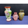 Image 1 : Handpainted Glass Vases 6H-11H