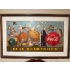 Image 1 : 'Play Refreshed' Coca-Cola Framed Poster - 26x40