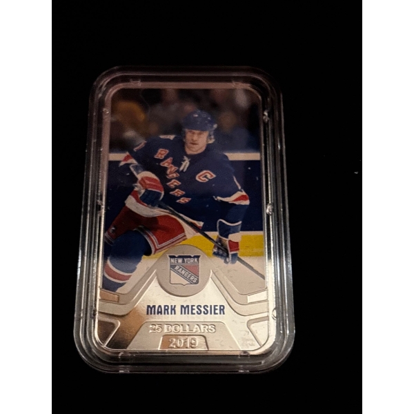 2019 $25 Mark Messier: New York Rangers - Pure Silver Coin