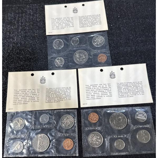 1968-1970 Canadian Uncirculated Coin Sets
