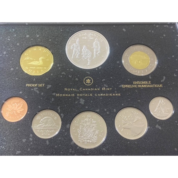 2012 Royal Canadian Mint Silver Proof Set with Original Packaging