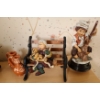 Image 3 : Decor Collection Featuring Brass Rocking Chair,  Mini Vases, Grandma on Bench, Music Box of Boy 