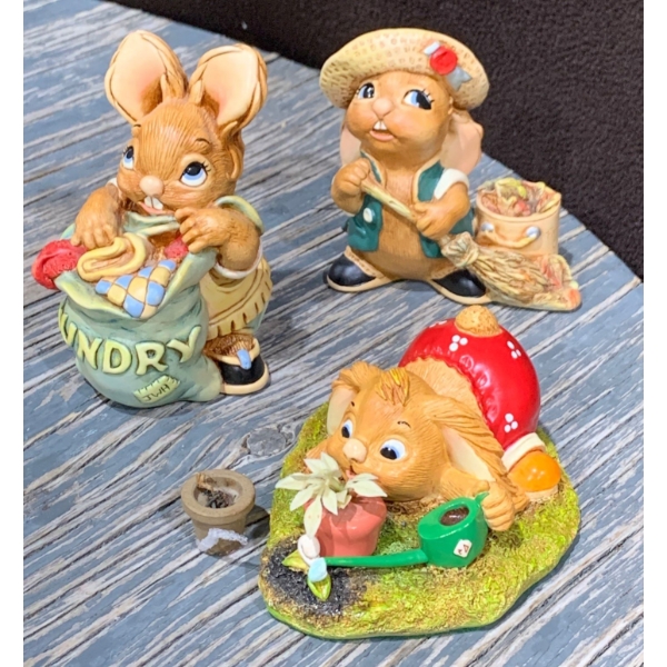 Pen Delfin Figures - 'Peggy', 'Tidypatch', 'Alfie' 