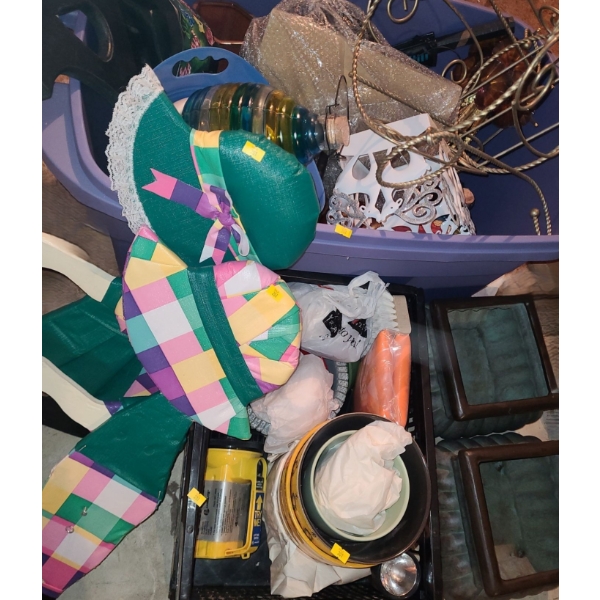 Holly Hobby Style Figures 23 T, Metal Pot Holder 12" Diameter Top, 14, Flower Pots and More!