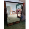 Image 2 : Heppelwhite Style  Bowfront Wood Vanity with 6 Side Drawers 46 L, 29 T, 18 W