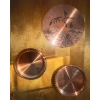 Image 1 : 3 Copper Wall Hanging Plates 16"diameter