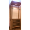 Image 4 : Wicker Display Cabinet with Glass Shelves and Interior Lighting