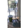 Image 1 : Vintage Coat Tree, Rubber Trash Can, Two Stools & Power Bars +sm rugs