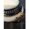 Image 6 : Decorative Child's 10-Piece Ceramic Dish Set with Blue and Gold Accents