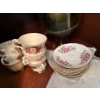 Image 4 : China Cabinet Contents. Glassware, China Cups & Saucers (Royal Windsor, Queen Anne, Society), More	