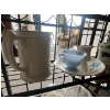 Image 3 : Pyrex pots and lids, Vintage Pyrex Delphite Blue Sugar Bowl, vintage-style ceramic stein or tankard 