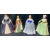 Image 1 : 4 Franklin Porcelain "Great Queens of History" Figurines