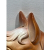 Image 3 : Chalk Animals, Pair of Horse Heads with Light Brown Coat and Blonde Mane