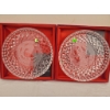 Image 1 : Waterford Crystal 'Christmas 2000' Collector Plates with Original Boxes