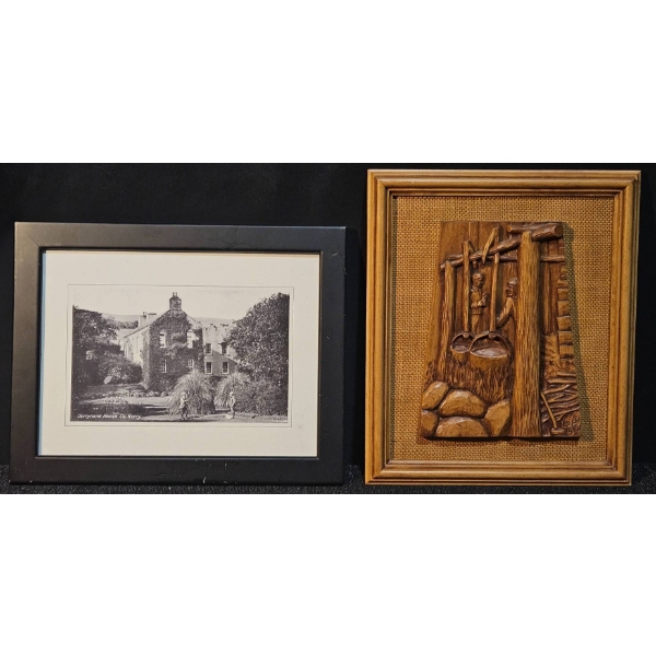 Framed Decorative Artworks With Distinctive Black and Brown Frames