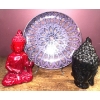 Image 1 : Spiritual Collection - Buddah Figures w/ Decorative Meditation Plate